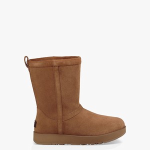 Ugg Classic Short Waterproof Women All-Weather Boots Brown (1478CUYKR)